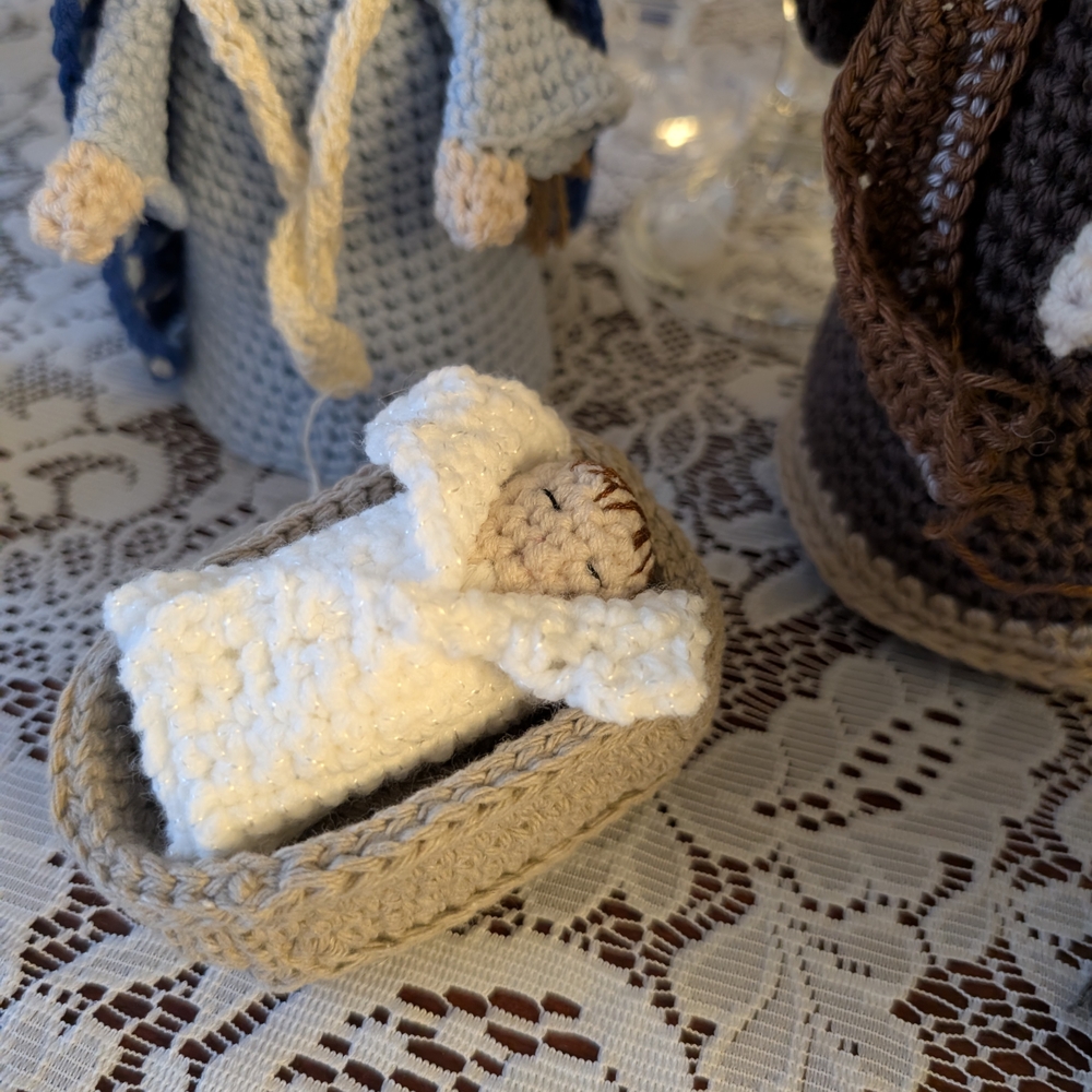 Handmade Crochet Nativity Set - Picture 3 of 5